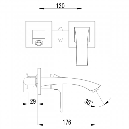 Baterie Lavoar Lemark Unit LM4526C-EU Crom [1]