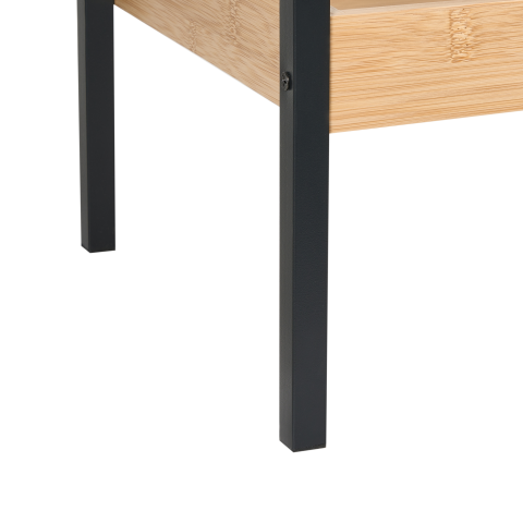 Bookcase with 3 shelves TAJZARA Bamboo wood Light brown [5]