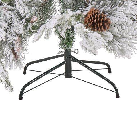 Brad de Crăciun artificial cu zăpadă MASALA 180 cm Alb [4]