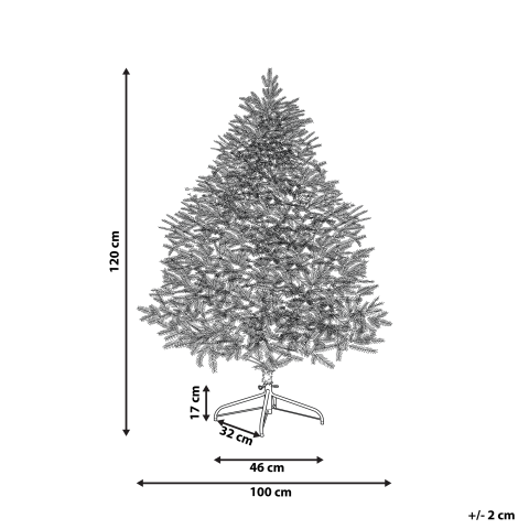 Brad de Crăciun artificial FARNHAM 120 cm Roz [2]