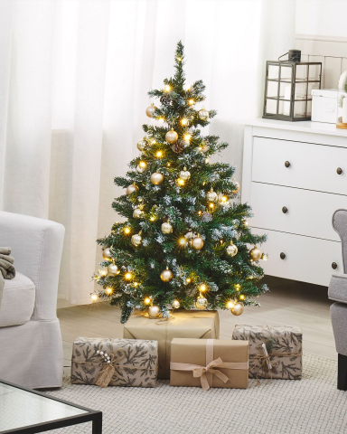 Brad de Crăciun - Brad de Crăciun artificial LED PALOMAR 120 cm Verde închis