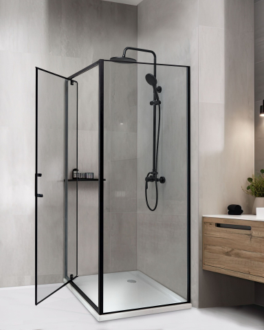 Cabină de duș - DARLI shower cabin 70 x 70 x 185 cm Black