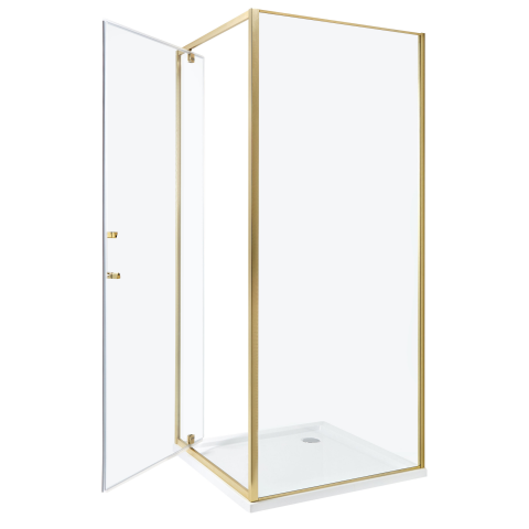 Shower cabin DARLI 80 x 80 x 185 cm Gold [3]