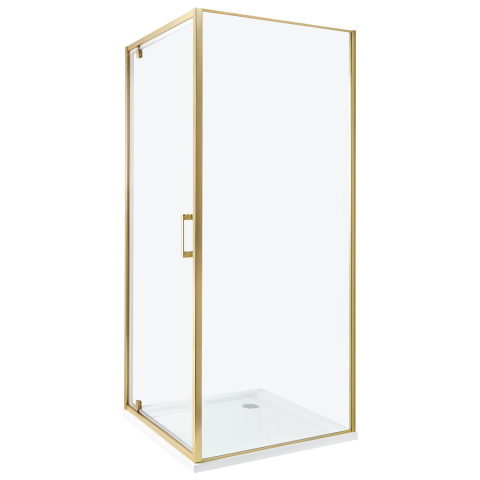 Shower cabin DARLI 80 x 80 x 185 cm Gold [1]