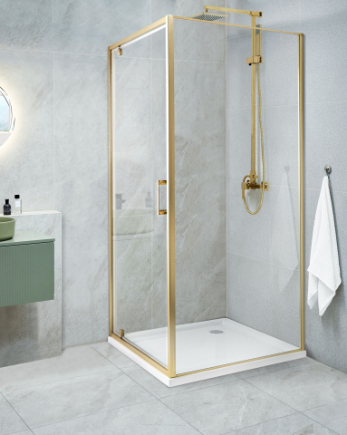 Cabine de dus - Shower cabin DARLI 80 x 80 x 185 cm Gold