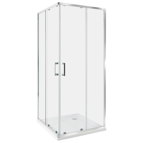TELA shower cabin 80 x 80 x 185 cm Silver [1]