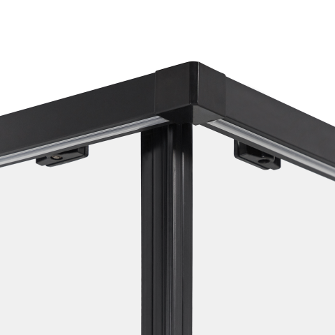 Shower cabin TELA 80 x 80 x 185 cm Black [3]