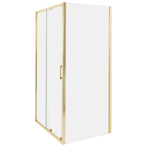 YORO shower cabin 80 x 100 x 185 cm Gold [1]