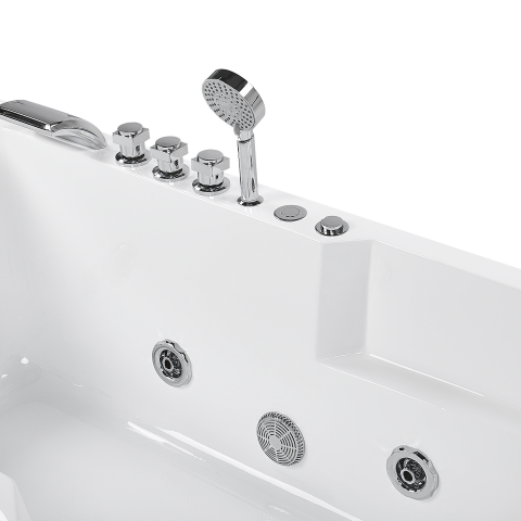 ARTEMISA LED corner whirlpool bathtub Right 170 x 80 cm White [9]