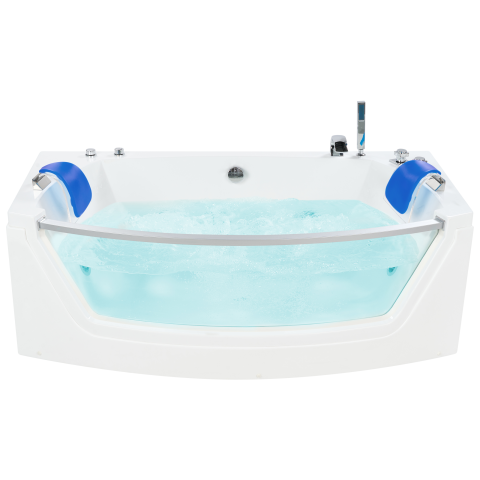 FUERTE LED corner bathtub with whirlpool 175 x 85 cm White [1]