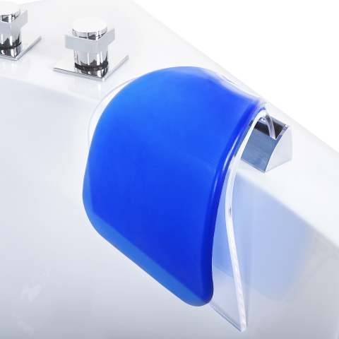 FUERTE LED corner bathtub with hydromassage 175 x 85 cm White [6]