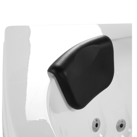 MARTINICA LED corner bathtub with hydromassage 214 x 155 cm White [9]