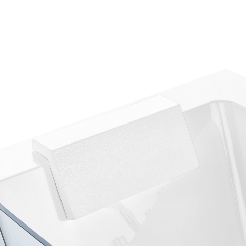 Cadă de colț LED cu hidromasaj PUQUIO Stânga 170 x 80 cm Alb [9]