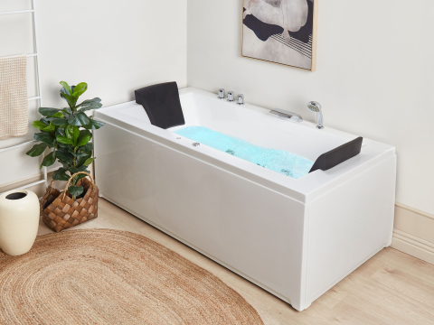 Cazi de baie - VARADERO LED corner bathtub with hydromassage Right 183 x 90 cm White