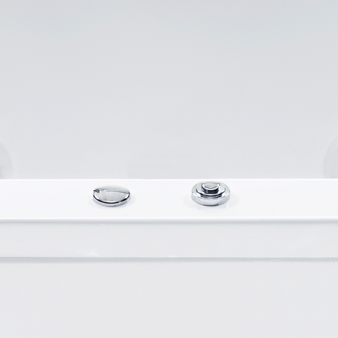 Cadă de colț LED cu hidromasaj VARADERO Stânga 183 x 90 cm Alb [8]