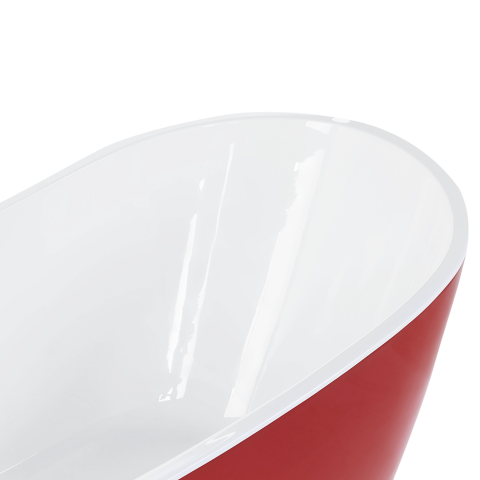 Freestanding bathtub ANTIGUA 170 x 77 cm Red [8]
