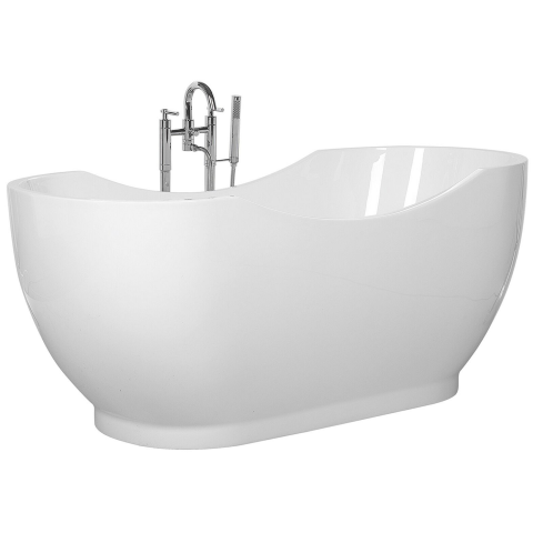 Freestanding bathtub BAYLEY 170 x 77 cm White [3]