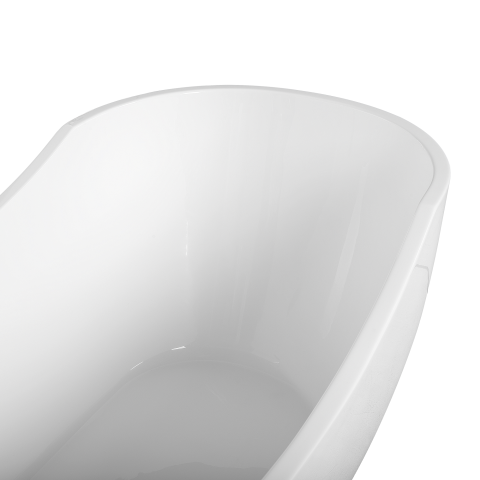 Freestanding bathtub BAYLEY 170 x 77 cm White [5]