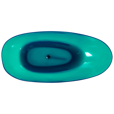 BLANCARENA freestanding bathtub 170 x 78 cm Greenish blue [6]