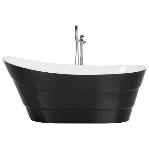 Bathtub freestanding BUENAVISTA 170 x 73 cm Black [1]