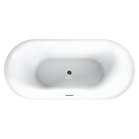 Freestanding bathtub CARRERA 160 x 75 cm White [6]