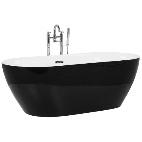Freestanding bathtub CARRERA 170 x 80 cm Black [3]