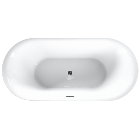 Freestanding bathtub CARRERA 180 x 80 cm White [6]