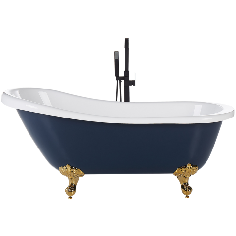 Freestanding bathtub CAYMAN 153 x 77 cm Blue [3]