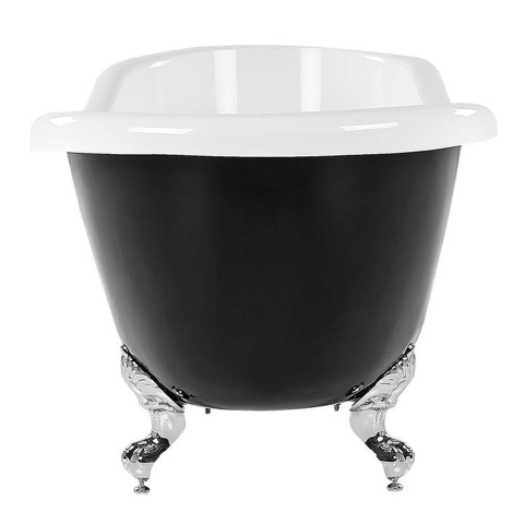 Freestanding bathtub CAYMAN 153 x 77 cm Black/White [5]