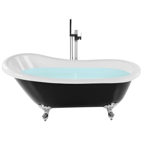 Freestanding bathtub CAYMAN 170 x 76 cm Black/White [1]
