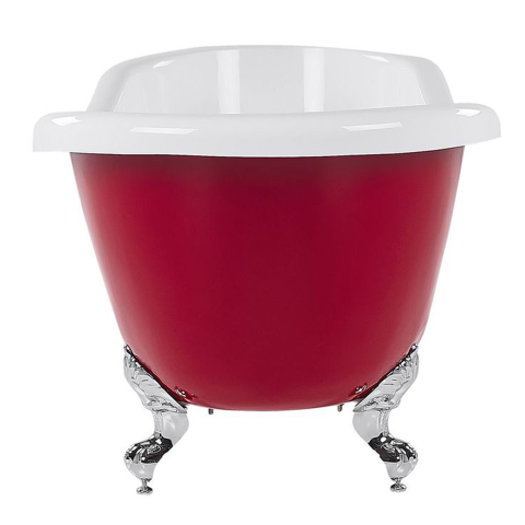 Freestanding bathtub CAYMAN 170 x 76 cm Red [5]