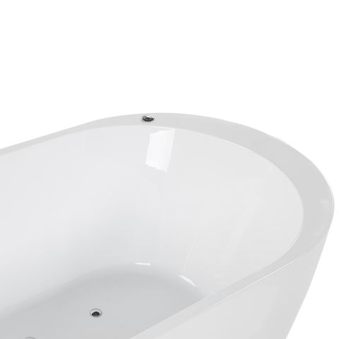 Cadă freestanding cu hidromasaj și LED NEVIS 170 x 80 cm Alb [7]