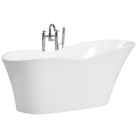 Freestanding bathtub DULCINA 170 x 80 cm White [3]