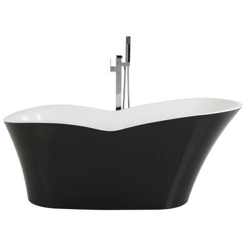 Cadă freestanding DULCINA 170 x 80 cm Negru/Alb [3]