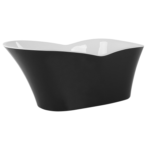 Cadă freestanding DULCINA 170 x 80 cm Negru/Alb [6]