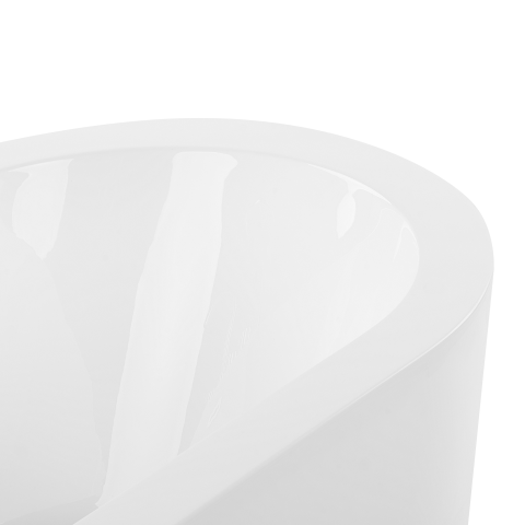 Freestanding bathtub EMPRESA with built-in elements 170 x 80 cm White [6]