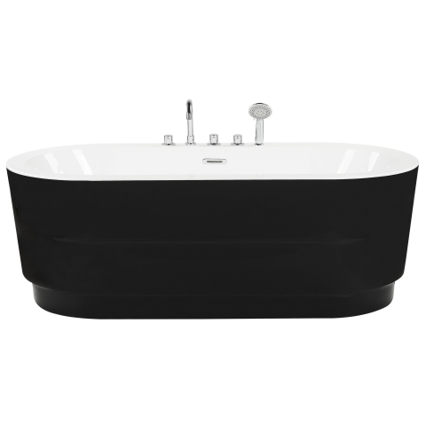 EMPRESA freestanding bathtub with built-in elements 170 x 80 cm Black [3]