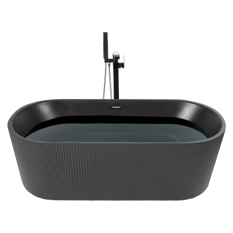 Freestanding bathtub GOCTA 169 x 80 cm Black [3]
