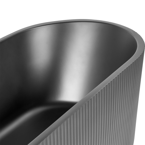 Freestanding bathtub GOCTA 169 x 80 cm Black [9]