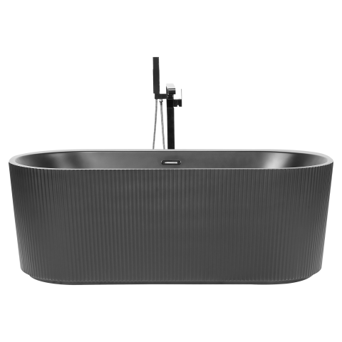 Freestanding bathtub GOCTA 169 x 80 cm Black [4]