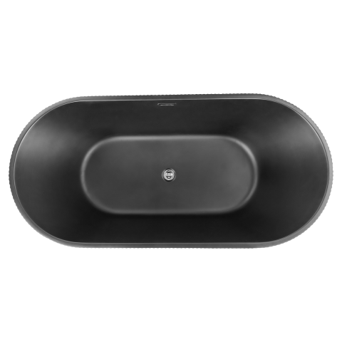 Freestanding bathtub GOCTA 169 x 80 cm Black [7]