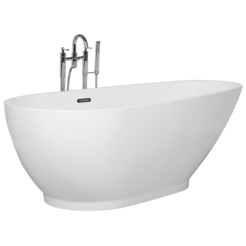 Freestanding bathtub GUIANA 173 x 82 cm White [3]