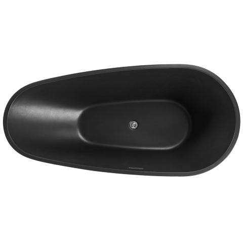 Freestanding bathtub GUIANA 173 x 82 cm Black [6]