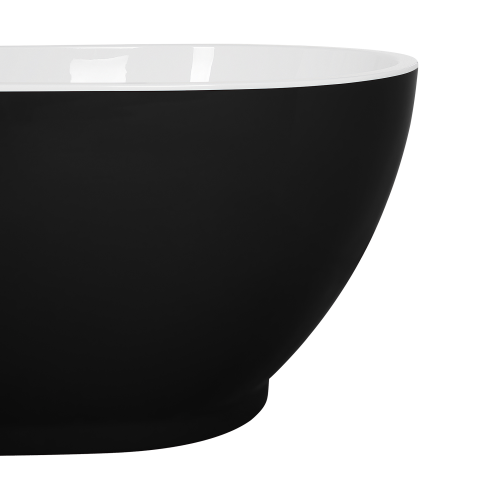 GUIANA freestanding bathtub 173 x 82 cm Black/White [7]