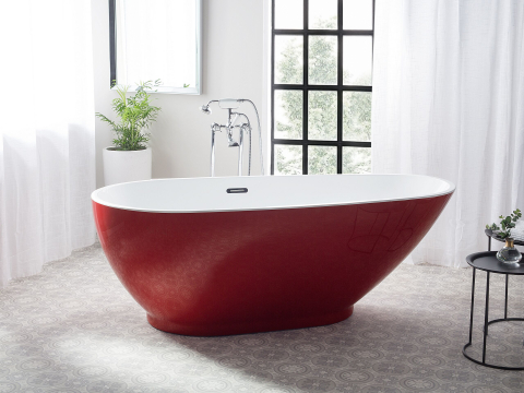 Black Friday - GUIANA freestanding bathtub 173 x 82 cm Red