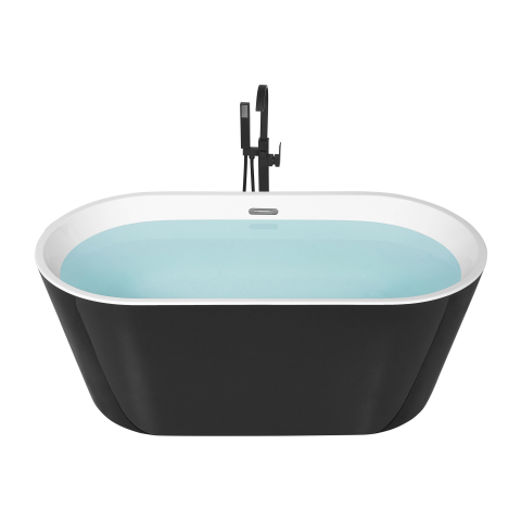 Freestanding bathtub HAVANA 150 x 75 cm Black/White [1]