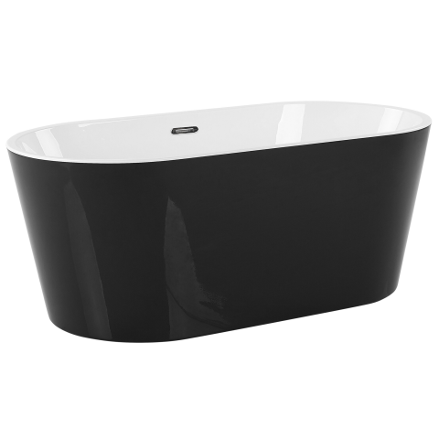 Cadă freestanding HAVANA 150 x 75 cm Negru/Alb [4]