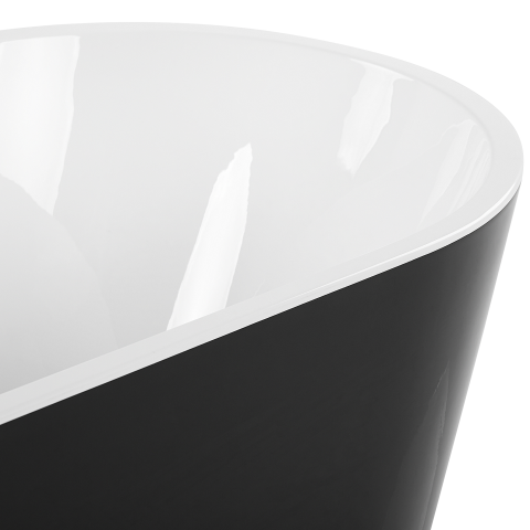 HAVANA freestanding bathtub 160 x 80 cm Black/White [6]