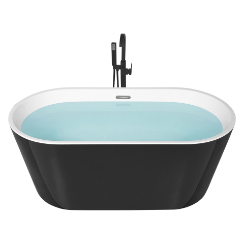 Freestanding bathtub HAVANA 170 x 73 cm Black/White [1]