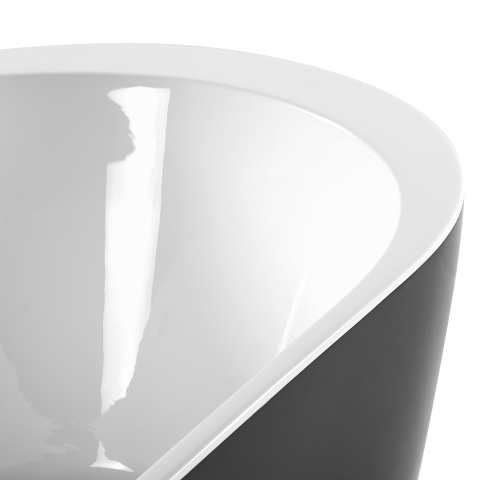 NEVIS freestanding bathtub 150 x 75 cm Black [5]